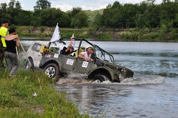 Campionato russo trofeo raid tra SUV, ATV e moto . — Foto Stock