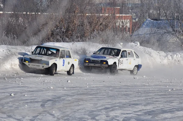 Corrida de carros. Campeonato na Rússia . — Fotografia de Stock