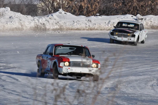 Corrida de carros. Campeonato na Rússia . — Fotografia de Stock