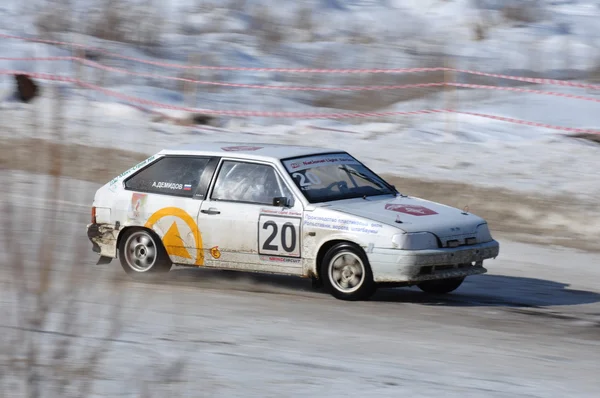 Závodní auto. Mistrovství v Rusku. — Stock fotografie