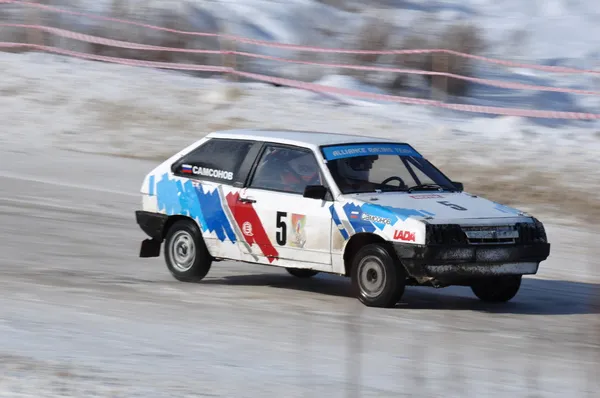 Corrida de carros. Campeonato na Rússia . — Fotografia de Stock