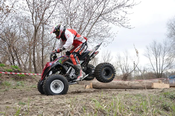 Russische kampioenschap motorcross onder motorfietsen en ATV 's — Stockfoto