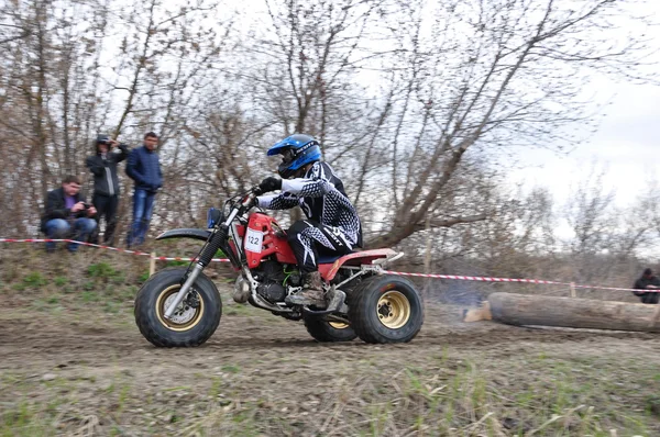 Russian Championship of Motocross among motorcycles and ATVs — Stock Photo, Image