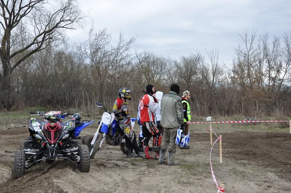 Russische kampioenschap motorcross onder motorfietsen en ATV 's — Stockfoto