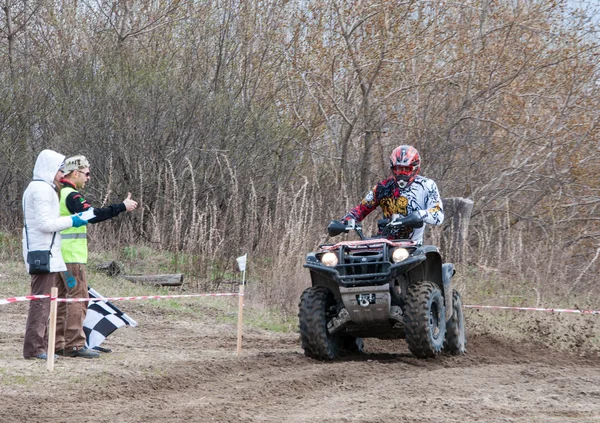 Mistrzostw Rosji, motocross, Motocykle i quady — Zdjęcie stockowe