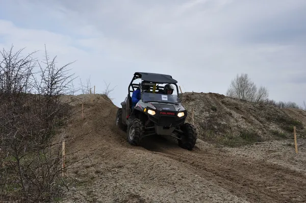 Campeonato Russo de Motocross entre motocicletas e ATVs — Fotografia de Stock