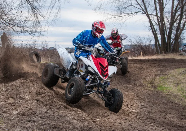 Mistrzostw Rosji, motocross, Motocykle i quady — Zdjęcie stockowe