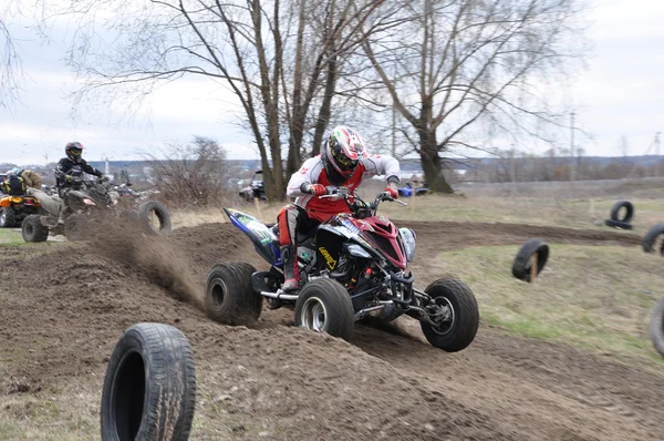 Campionato russo di motocross tra moto e ATV — Foto Stock