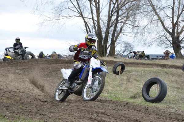 Motokros motosiklet ve ATV arasında Rusya Premier Ligi — Stok fotoğraf