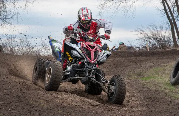 Mistrzostw Rosji, motocross, Motocykle i quady — Zdjęcie stockowe