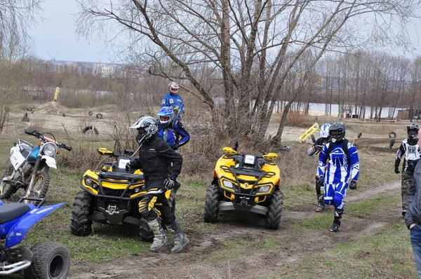 Ruský šampionát motokrosové motocykly a čtyřkolky — Stock fotografie