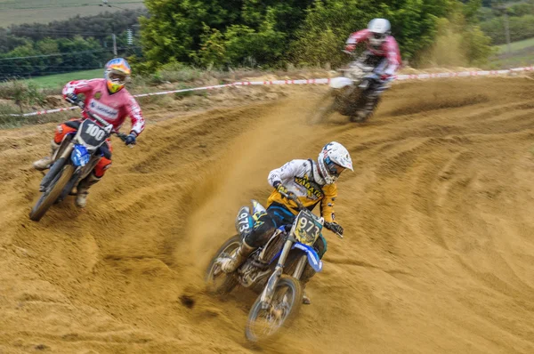 Russian Championship of Motocross among motorcycles and ATVs — Stock Photo, Image