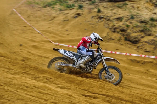 Russian Championship of Motocross among motorcycles and ATVs — Stock Photo, Image