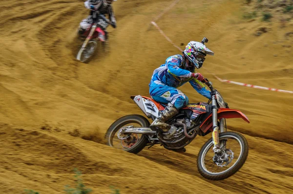 Russian Championship of Motocross among motorcycles and ATVs — Stock Photo, Image