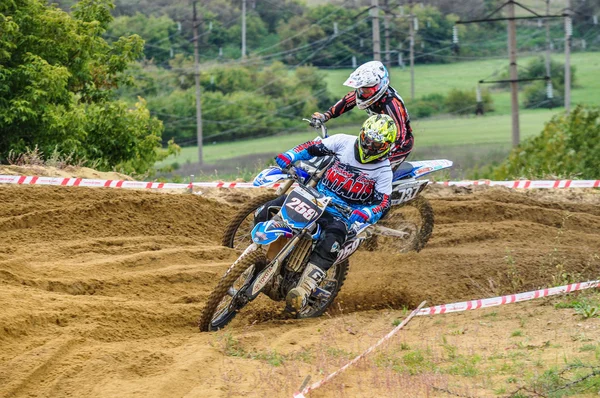 Russian Championship of Motocross among motorcycles and ATVs — Stock Photo, Image