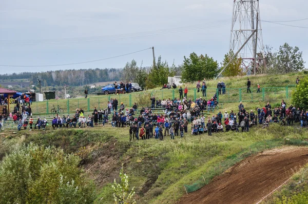 ロシア選手権モトクロス オートバイおよび atvs の間での — ストック写真