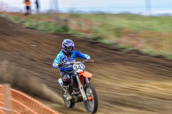 Championnat de Russie de Motocross parmi les motos et les VTT — Photo