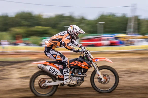 Russian Championship of Motocross among motorcycles and ATVs — Stock Photo, Image