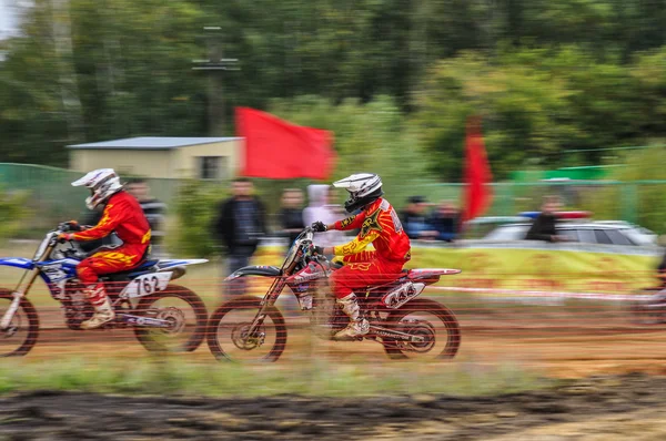 Campeonato Russo de Motocross entre motocicletas e ATVs — Fotografia de Stock