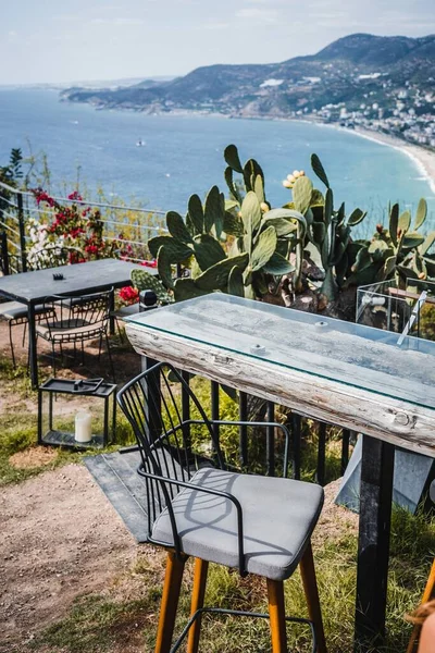 Alanya manzarası, Alanya 'daki deniz plajı, Türkiye