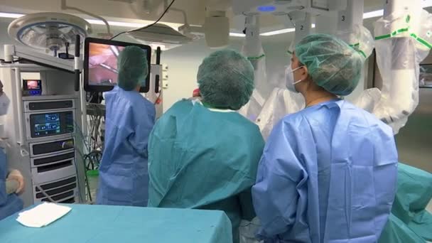 Human Operation Surgery Machine — Videoclip de stoc