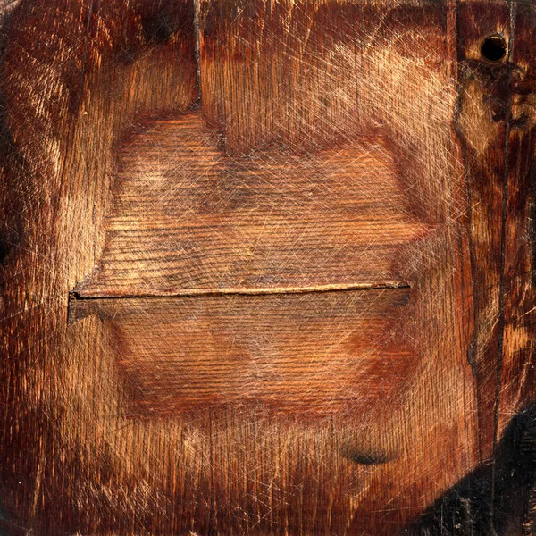 Texture Old Wood Cutting Board Dark Copy Space Background — Photo
