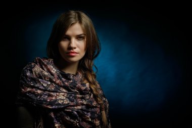 genç güzel kadın portre Studio