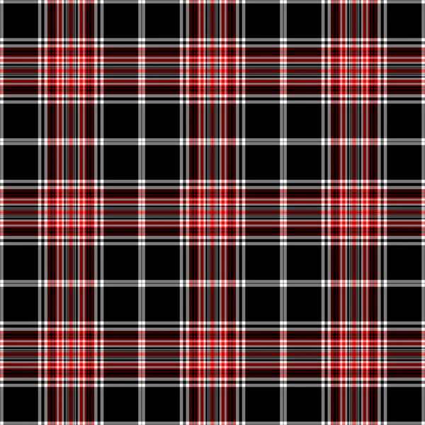 Dikişsiz siyah, beyaz & kırmızı kareli