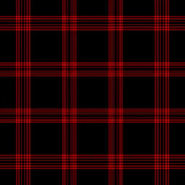 Plaid nero e rosso — Foto Stock