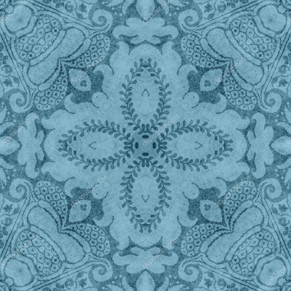 Vintage Blue Floral Tapestry Pattern — Stock Photo © SongPixels 12121648