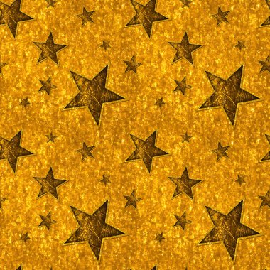 Dikişsiz Altın yıldızlar parlak altın