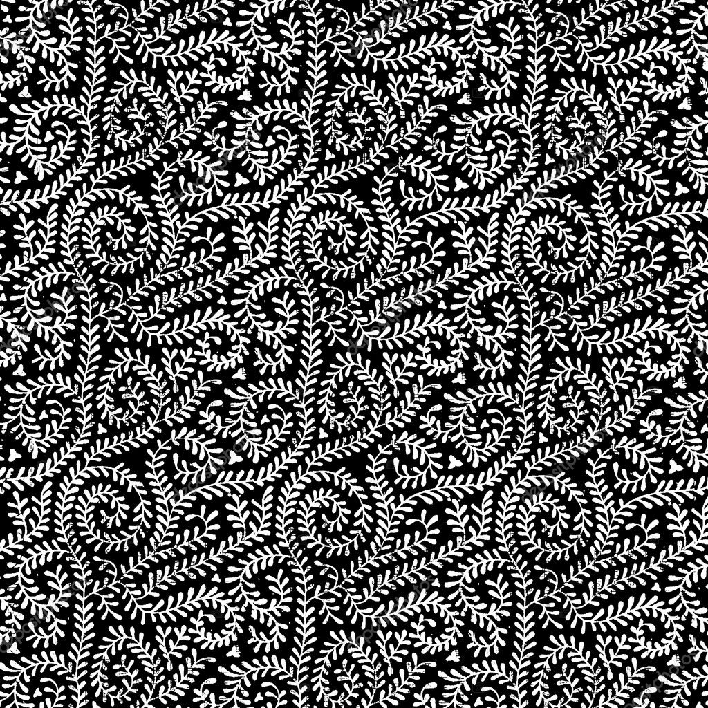 White on Black Vine Pattern Stock Photo by ©SongPixels 12451745