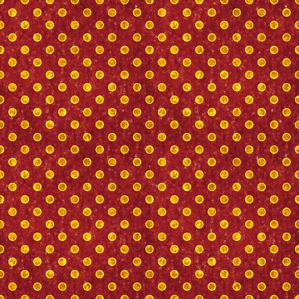 Seamless Red & Gold Polka Dot — Stock Photo, Image