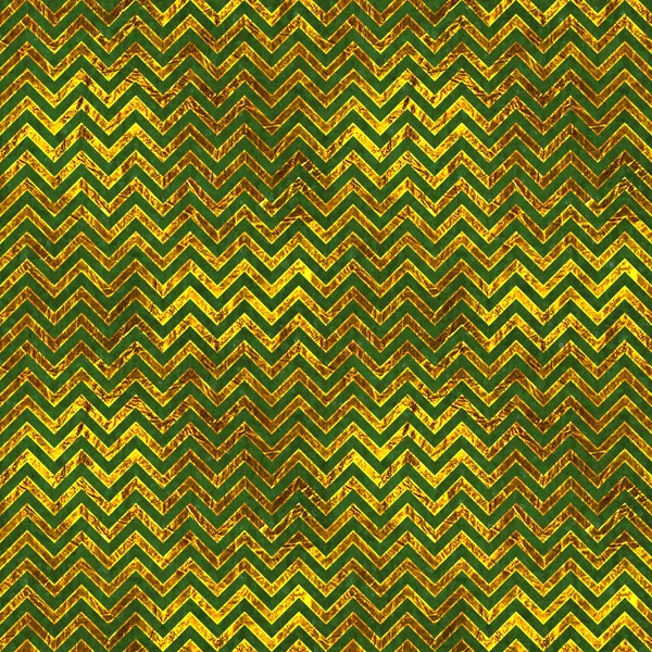 Verde & Patrón de oro Chevron — Foto de Stock