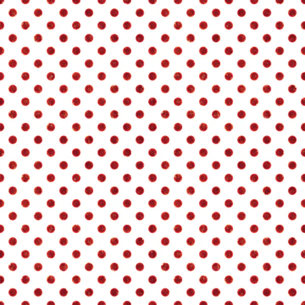 Sem costura Red & White Polka Dot — Fotografia de Stock