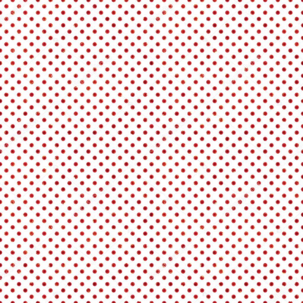 Seamless Red & White Polka Dot