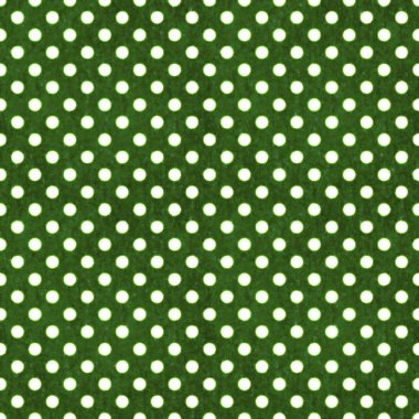 Dikişsiz yeşil & beyaz puantiyeli