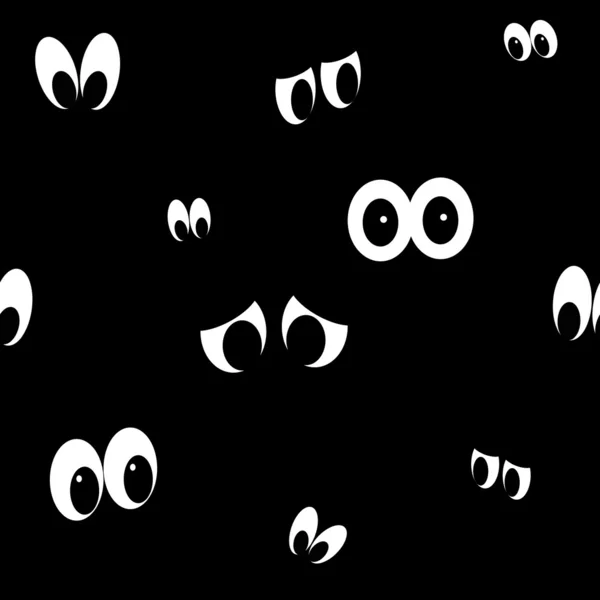 Naadloze spooky ogen — Stockfoto