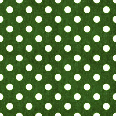 Dikişsiz yeşil & beyaz puantiyeli