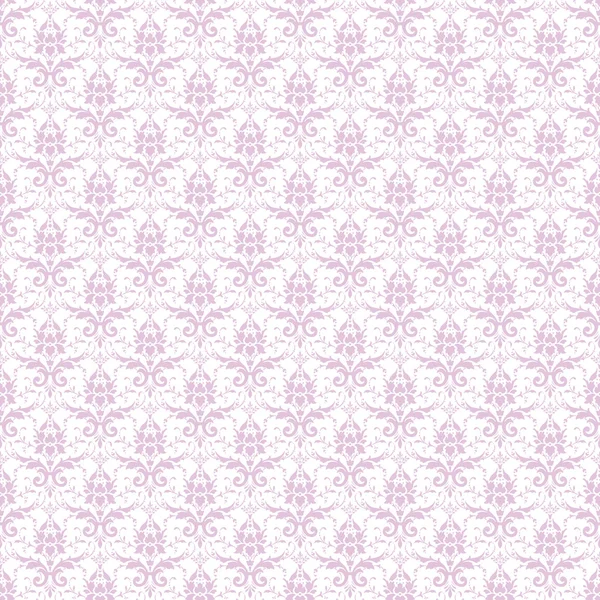 Seamless Lavender & White Damask — Stock Photo, Image