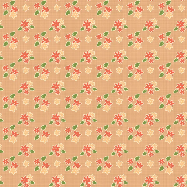 Peach & Green Floral — Stock Photo, Image