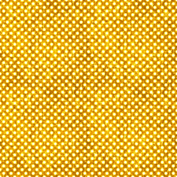 无缝的黄金 & 白波尔卡圆点 — 图库照片