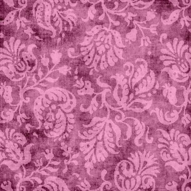 Vintage pembe çiçekli duvar halısı