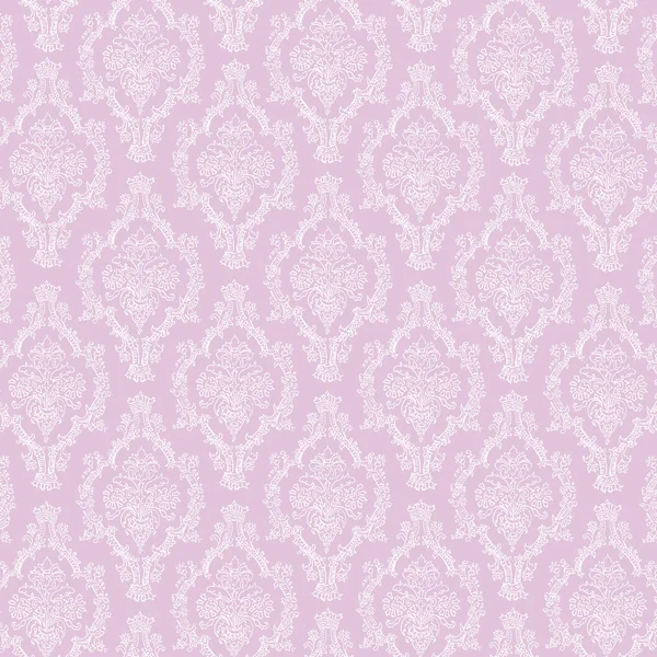 Seamless Lavender & White Damask — Stock Photo, Image