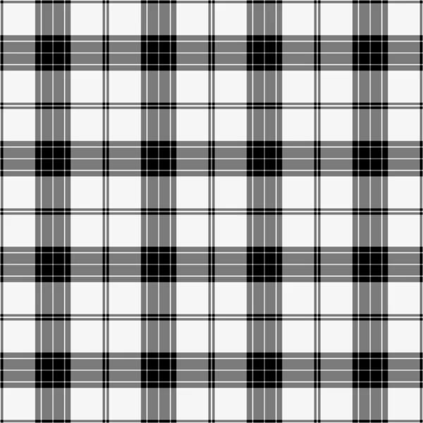 Plaid in bianco e nero — Foto Stock