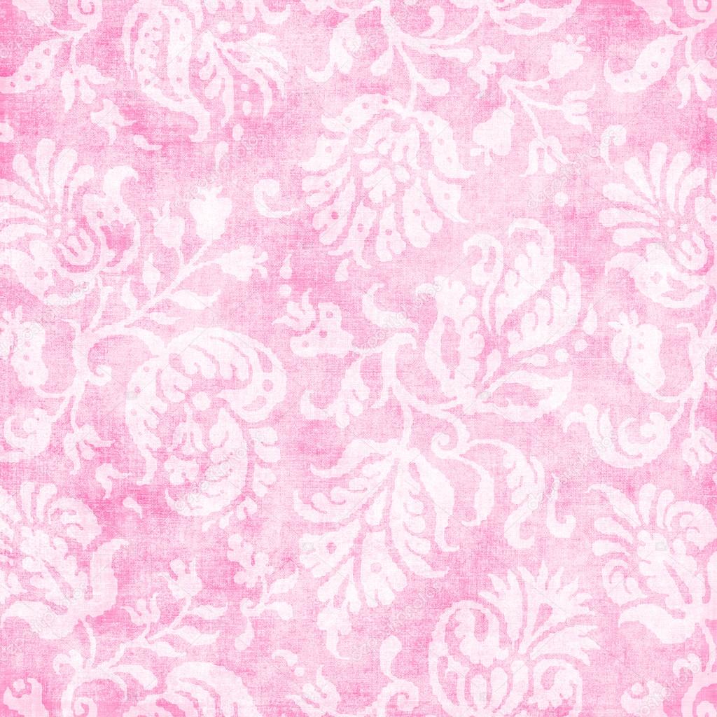 Vintage Pale Pink Floral Tapestry