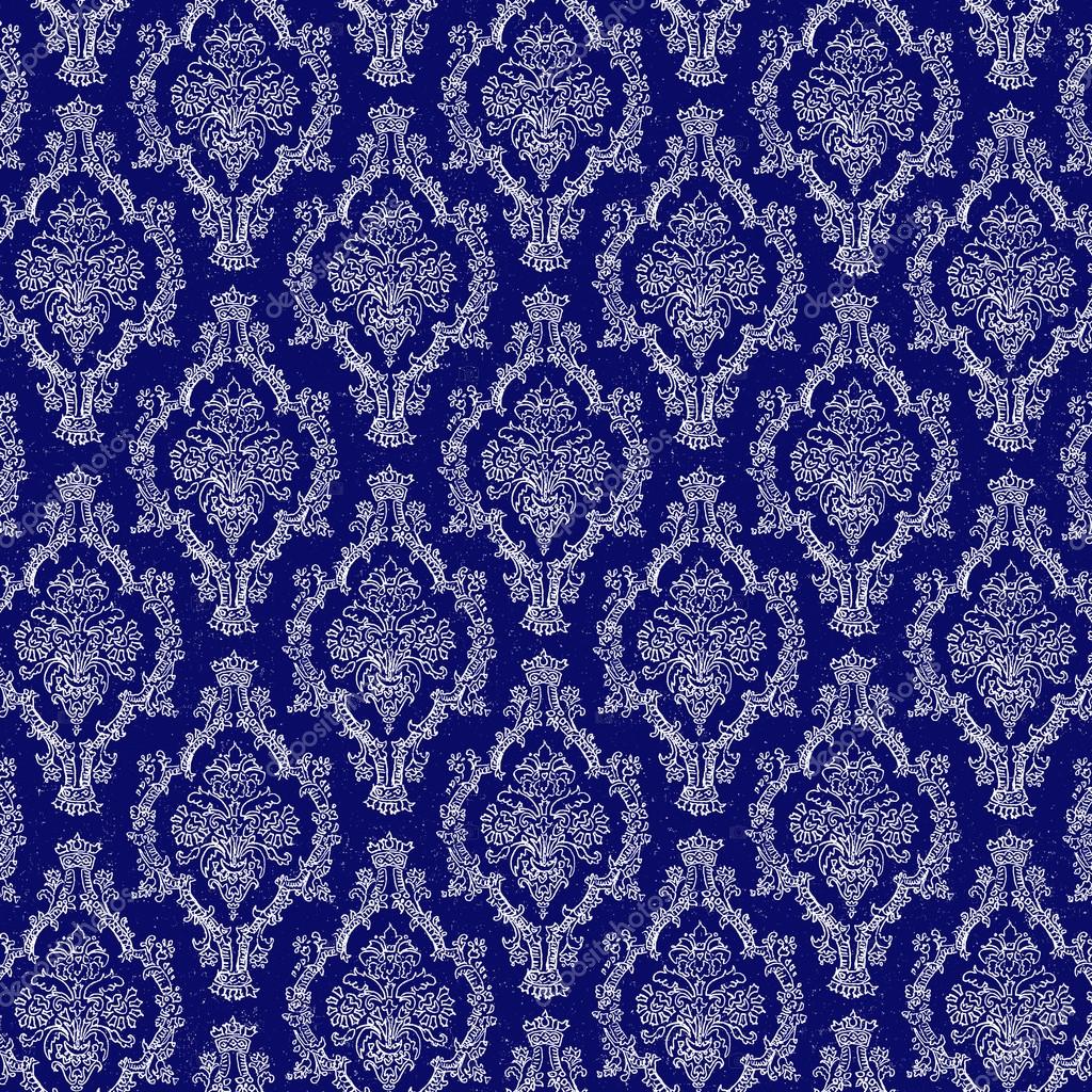 Purple And White Damask Background