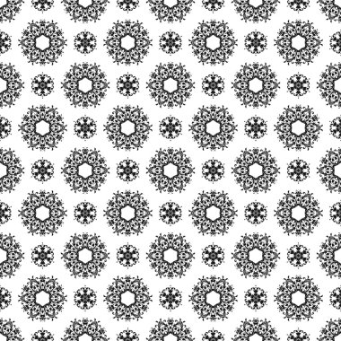 Dikişsiz siyah & beyaz kaleidoscope Şam