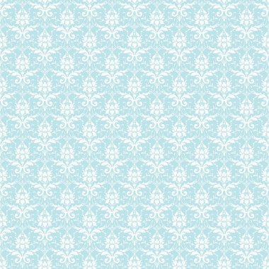 kesintisiz beyaz & pastel mavi Şam