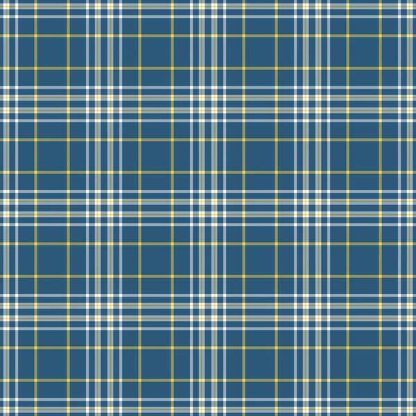 Plaid bleu, blanc et jaune sans couture — Photo